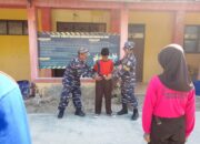 Jelang HUT TNI AL Ke-78, Posal Eretan Lanal Cirebon Latih PBB Siswa/i Mts. Hasanudin