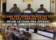 Jelang Operasi Zebra Krakatau 2023, Polres Lampung Utara Gelar Lat Pra Ops