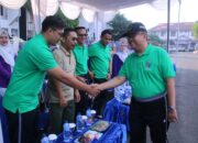 Peringatan HAORNAS ke-40 di Kabupaten Lampung Utara Dihiasi Atraksi Beladiri dan Senam Massal.