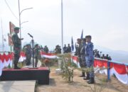 Upacara HUT TNI ke-78, Ta. 20223 dilaksanakan di bukit Terasering Penyaweuyan Majalengka