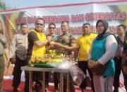 Sinergitas TNI-Polri, Polsek Kesambi Gelar Olahraga bersama Peringati HUT TNI Ke-78