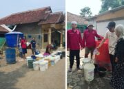 BANTU WARGA TERDAMPAK KEKERINGAN, PEMUDA MUSLIM CIANJUR SALURKAN BANTUAN AIR BERSIH