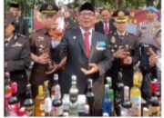 Peringati Hari Kesaktian Pancasila, 5.716 Botol miras dimusnahkan