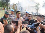 Kapolres Cirebon Kota Tinjau Langsung Kebakaran Gudang Rongsok
