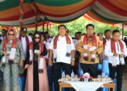 BUPATI SAMOSIR DAMPINGI KETUA DPD LPM SUMUT LANTIK PENGURUS DPD LPM KABUPATEN SAMOSIR PERIODE 2023-2028