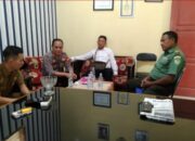 Soliditas Kapolsek Kedawung bersama Danramil , Sambangi balai Desa Kalikoa dalam Ops Mantap Brata 2023