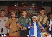 Dandim 0620/Kab.Cirebon Hadiri Deklarasi Damai Pemilu 2024 di mapolresta Cirebon