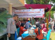 Kapolsek Karanganyar Bersama Forkopimcam Pantau Baksos Pelayanan KB-Kes