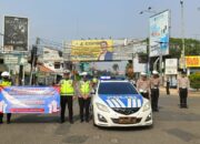 Hormati Jasa Para Pahlawan, Satlantas Polres Cirebon Kota Ajak Pengendara Heningkan Cipta
