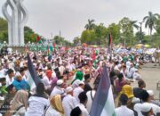 Monomen Arek Lancor Pamekasan di Padati Ribuan Massa Aksi Solidaritas Bela Palestina