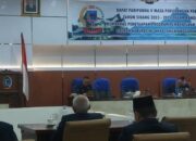 Rapat Paripurna V Masa Persidangan Pertama Tahun 2023- 2024″ Pemda Usulkan 10 Program Pembentukan PERDA Tahun 2024