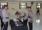Kapolres Keerom Pimpin Sertijab Kabag Ops, Kasat Reskrim, Kapolsek Arso Dan Pelantikan Kapolsek Skanto