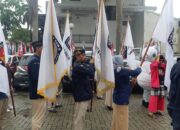 KPU Kabupaten Purwakarta Serahlan Bendera Kirab Pemilu 2024 Ke KPU DKI Jakarta