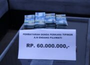 Terpidana Kasus Tipikor Mamin Santri Bayar Uang Denda Perkara