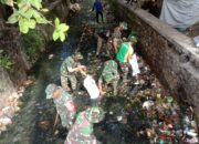 Cegah Banjir,  Kodim 0622/Kab. Sukabumi Bersihkan  Sampah Disungai