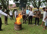 Polisi Musnahkan Barang Bukti Narkoba Jenis Ganja Sebanyak 740,88 Gram