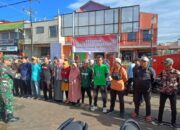 Sampah di Area Pasar Tradisional Cibeber Dibersihkan Anggota TNI