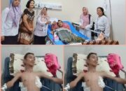 SUZANNA ZA,S.Pd: Kepsek SDN.03 Candimas Kunjungi pasien Paru-paru Bocor.
