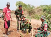 Kembali dilaksanakan Karya Bakti oleh Kodim 0620/Kabupaten Cirebon dengan sasaran pasar Rakyat dan Penanaman pohon