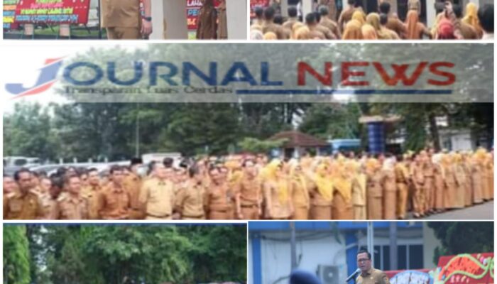 Hari Pertama, Pj.Bupati Lahat M.Farid Langsung Pimpin Apel Perdana