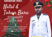 Kadistrik Towe, Paulus Sumel S.IP Mengucapkan Selamat hari Natal dan tahun baru 2024