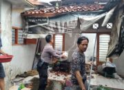 Kebakaran Rumah Konveksi di Bojong, Dalmas Polres Pekalongan Sigap Bantu Padamkan Api
