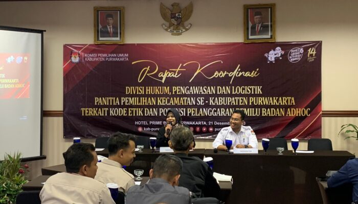 Rakor Divisi Hukum, Kode Etik dan Pencegahan Pelanggaran Pada Badan Adhoc Jadi Materi Utama