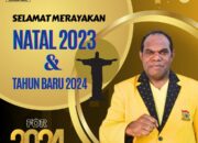 Ketua Partai Golkar Kabupaten Keerom Mengucapakan Selamat Natal dan Tahun Baru 2024