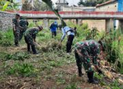 Kodim 0620/Kabupaten cirebon Genjot Karya Bakti melalui Koramil 0620-10/Lemah abang Pembersihan Sungai dan Koramil 0620-11/Asjap Penanaman Pohon