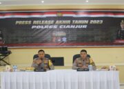 Sambut Akhir Tahun, Polres Cianjur Adakan Konferensi Pers Terkait Kasus Sepanjang 2023