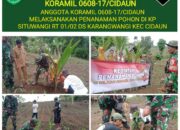 Koramil 0608-17/Cidaun Melaksanakan Penanaman Pohon Bersama Masyarakat