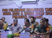 Dandim 0620/Kabupaten Cirebon Bersama Forkompimda Monitoring Pergantian malam tahun baru 2024