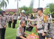 Kapolresta Cirebon Pimpin Upacara Korps Rapot Kenaikan Pangkat Periode Januari 2024