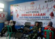 Grand Launching HPN 2024 dan HUT PWI Ke-78, PWI Indramayu Gelar Donor Darah