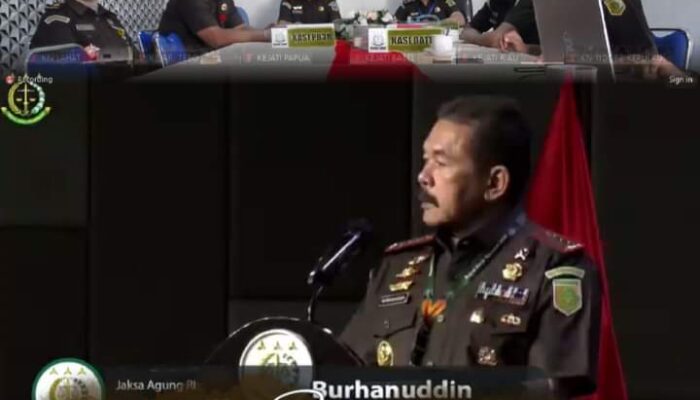 Lewat Vicon, KEJARI Lahat.Toto Roedianto,S.Sos.,SH bersama Jajarannya Mengikuti Rakernas Tahun 2024,