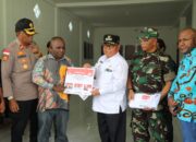 Polres Keerom Amankan Proses Pelipatan Kertas Surat Suara Pemilu 2024