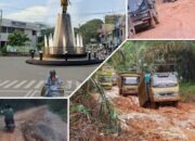 Jalan SP 2 Palambaja Desa Sukorejo Seperti,Kubangan Kerbau” Warga “Mana Yang Lebih Penting Dgn Patung Si Pahit Lidah