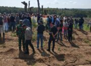 Ratusan Warga Desa Banjarsari Gelar Aksi Demonstrasi Diduga PT.BGG Menambang Dilahan Sengketa