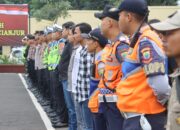 Jelang Malam Takbir, Polres Cianjur Menggelar Apel Kesiapan Pengamanan Malam Takbir Ops Ketupat Lodaya 2024