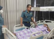 Wujud Kepedulian Pimpinan, Danlanal Cirebon Jenguk Perwira Yang Sakit