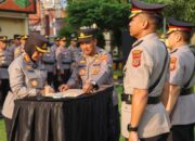 Kapolresta Cirebon Pimpin Sertijab Para Kasat hingga Kapolsek Jajaran