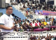 Sambut HUT Ke- 155 “PJ Bupati Lahat M.Farid Hadir Langsung Nonton Liga Final Pertandingan Bola Voli JVC Pasar Lama vs Bukit Asam