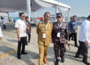 Danlanal Cirebon Sambut Kunjungan Presiden RI di Kabupaten Karawang