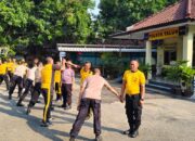 Jumat Sehat, Personil Polsek Talun Laksanakan Olahraga Pagi