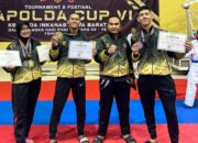 Personel Polresta Cirebon Raih Medali Emas Kejuaraan Karate Kapolda Cup