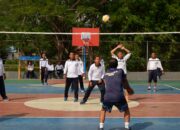 Jelang Peringatan Hari Jadi Lanal Cirebon, Danlanal Cirebon Gelar Pertandingan Bola Voli