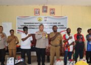 Kapolres Keerom Salurkan Bantuan Kasih dari JKI Kristus Gembala Sejadi Semarang Kepada Masyarakat