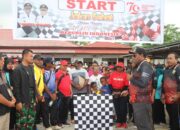 Sambut HUT RI Ke-79, Bupati Gusbager Lepas Peserta Jalan Sehat