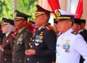 Kapolres Bersama Forkopimda Hadiri Upacara Pengibaran Bendera Merah Putih dan Peringatan Detik-detik Proklamasi Kemerdekaan Republik Indonesia Ke-79