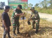 Selamatkan Lingkungan Satgas TMMD Ke-121 Kodim 0622/Kab. Sukabumi Laksanakan Penghijauan